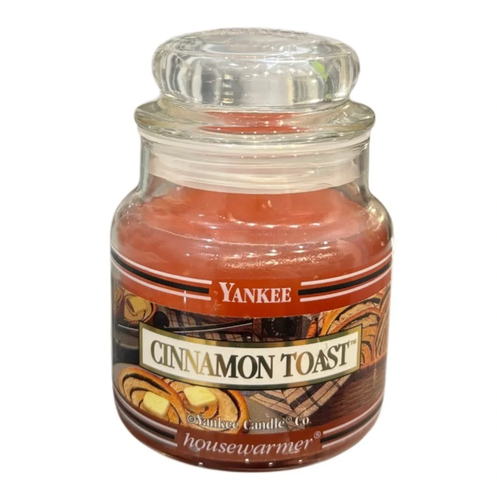 RARE Vintage Yankee Candle Cinnamon Toast 3.7oz Black Band Housewarmer HTF NEW